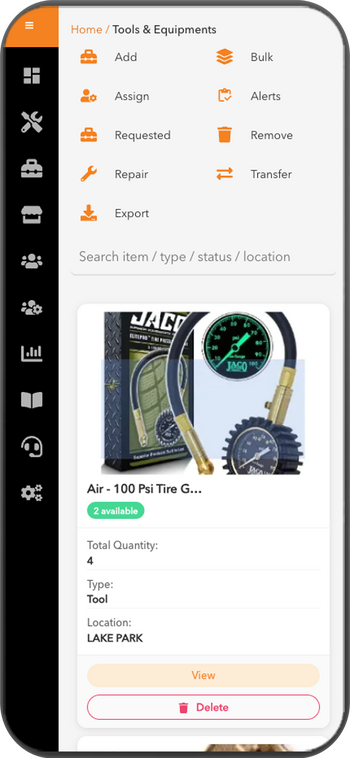 ToolLogix on mobile